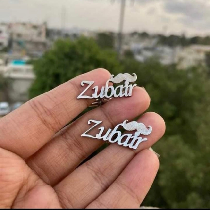 Silver Moustaches Cufflinks